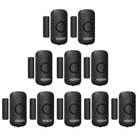 VOXON Door Alarm Window Alarm, Burglary Protection, Door Alarm Sensor, 2-in-1 Alarm and Doorbell, Wireless Home Security Alarm System for Home, Hotel, Swimming Pool, Garage (Pack of 10)