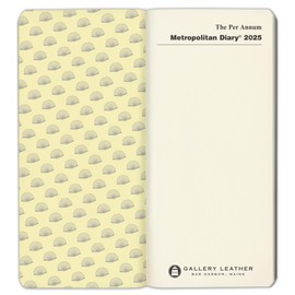 Per Annum Metro City Diary Planner 2025 - Hudson Orange - 7x3.25"