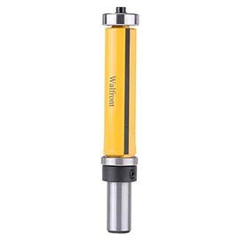 Fresa Recta de Vástago de 1/2 "Broca para Trabajo en Madera Herramienta de Broca de Fresadora con Acabado al Ras 2-1/2" L x 3/4'' Dia con Cortador Lar