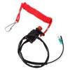 Boat Engine Emergency Stop Switch Safety Tether Lanyard ABS for