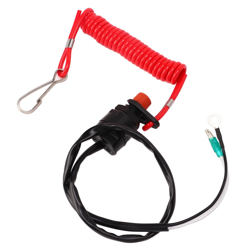Boat Engine Emergency Stop Switch Safety Tether Lanyard ABS for