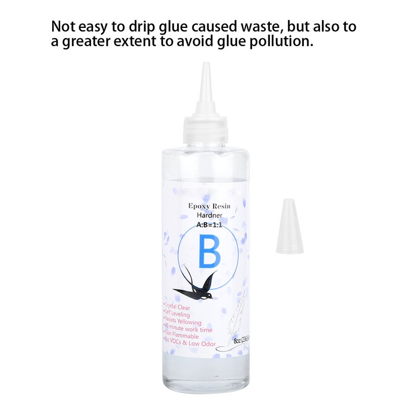 1:1 Epoxy Resin Transparent Glue Sealant DIY Handcrafted Making 40Min