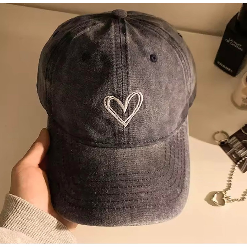 Morris Coo Women's Cap, Deep, Heart, One Point, Cute, Casual,