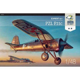 Arma Hobby 1/48 Scale PZL P.11c Expert Set - Plastic Model Building Kit # 40001