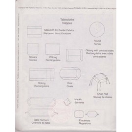 McCall's Home Pattern 8438 / 858 ~ Dining Essentials