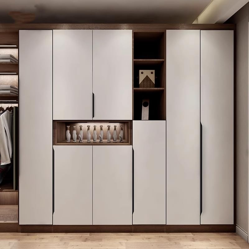 Shozafia 5 Pack Finger Pulls for Cabinets, Streamlined Long Concealed