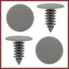 HEROFFIX 50 Pcs Gray Plastic Door Bumper Push Rivets Clip
