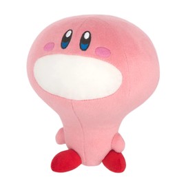 SAN-EI KP58 Kirby All-Star Collection Kirby Plush Toy, Size S, W 5.5 x D 5.5 x H 6.9 inches (14 x 14 x 17.5 cm)