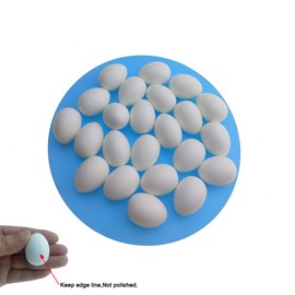 Huwaimi 13g Solid Plastic Eggs Dummy Eggs for Racing Pigeons (White 25pcs)