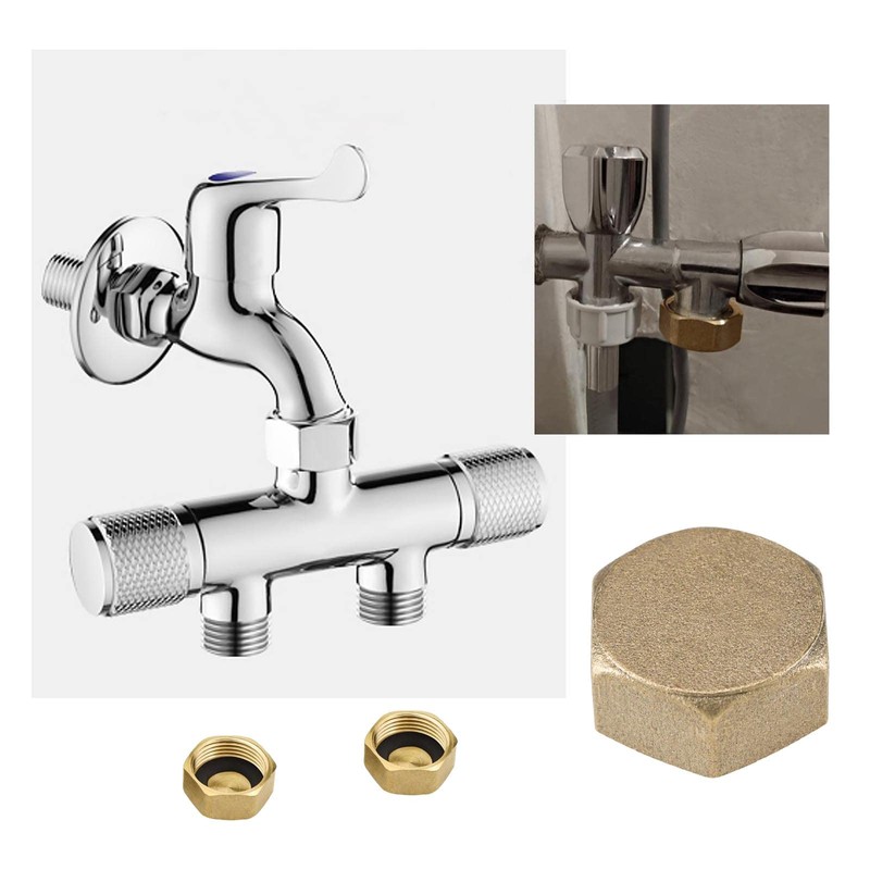 eMagTech 4 Pieces 1/2 Inch Brass Hex Blanking Plugs with