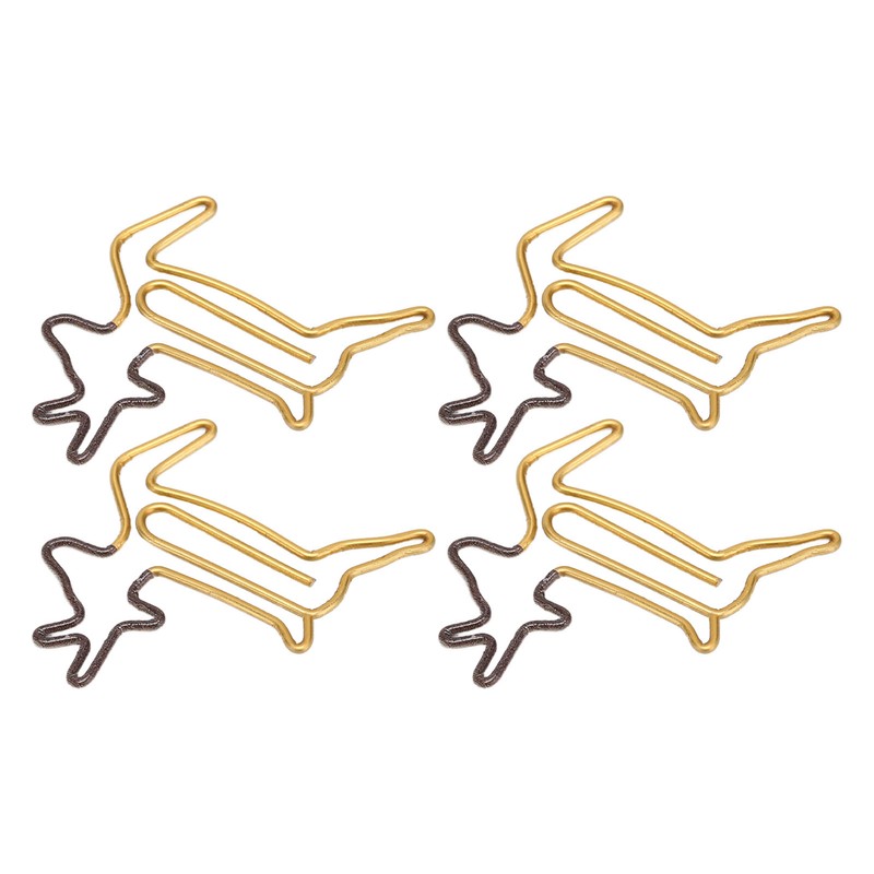 100pcs Shaped Paper Clips Deer Shape Metal Portable Office Clips