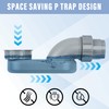 Low Profile Shower Drain 1 1/2 Flexible P Trap Kit