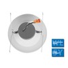 NICOR DLR566121203KWH DLR56(v6) 5/6-inch White 1200 Lumen 3000K Recessed LED
