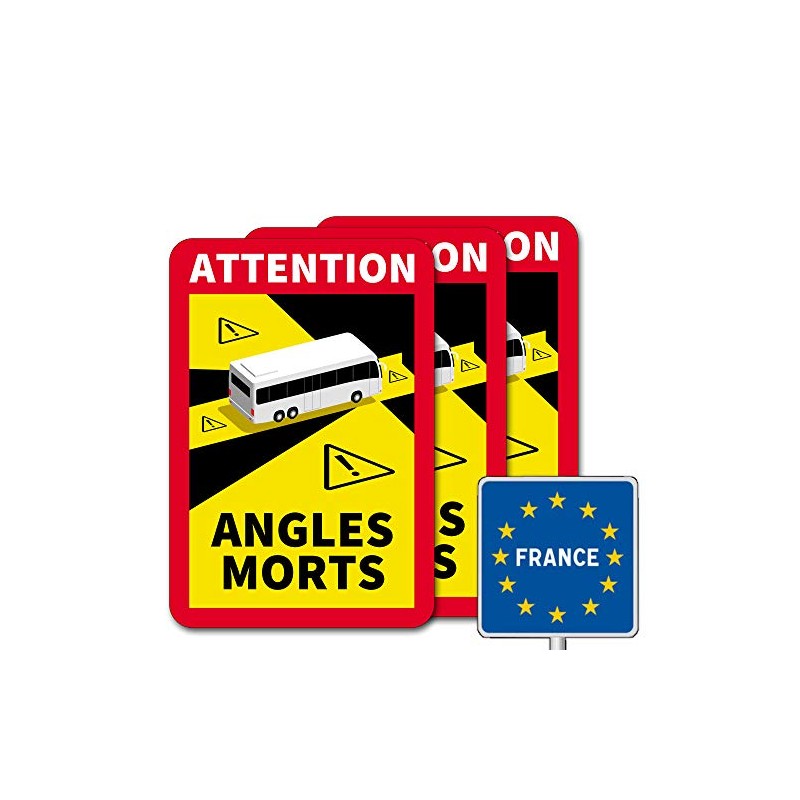 Attention Angles Morts/Achtung Tote Spot Set for France with Bus