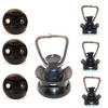 Gubar-Tech Set of 4 Black 8 Pieces 4 x Single
