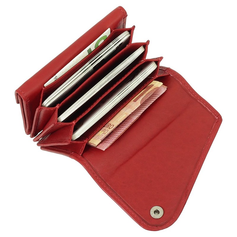 Small Leather Mini Men's Wallet Purse 10 cm Various Colours,
