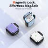 RFUNGUANGO for AirPods Case, Magnetic Lid,Military Grade Anti-Fall Soft TPU