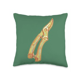 Secateurs gardening tools for pruning Throw Pillow