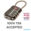 6-Pack TSA Approved Travel Combination Cable Luggage Locks for Suitcases