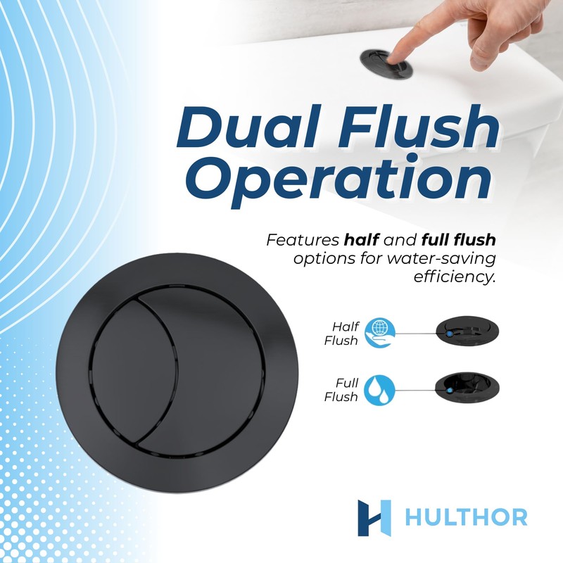 Hulthor Universal Toilet Flush Button Kit – Toilet Push Button