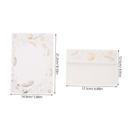 DOITOOL 1set Vintage Envelope Letter Papers Set for Wedding Party Supplies Greeting Cards