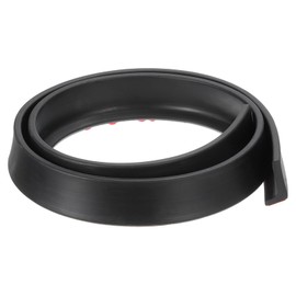 DTGN 39"x0.6"x1.2" (LxWxH) Collapsible Shower Barrier Stopper - 1 Pack - Good for Bathroom Kitchen - L Shape Water Splash Guard Blocker - Black