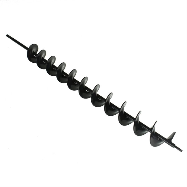 TJHSM Auger Drill Bit 2in x 24in Black longleaf Garden