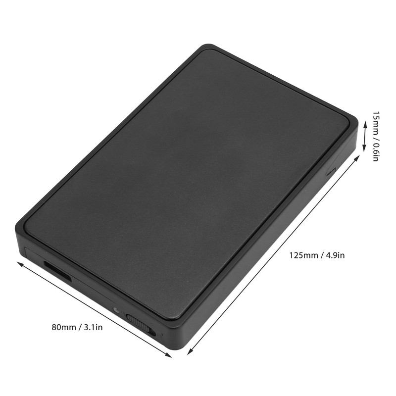 2.5in SATA to USB Hard Drive Enclosure 5Gbps Transfer Speed