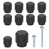 PATIKIL 1 Inch Dia. Cabinet Knobs, 10pcs Knurled Drawer Round