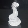 Figura tallada a mano de serpiente de cristal tallada a