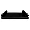 COVER ONLY Model V5 Twin-XL Velvet Contrast Pipe Indoor Mattress