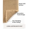 tchdio Waffle Bath Mat Rug Super Absorbent Non Slip Bath