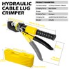 Socpuro Hydraulic Cable Lug Crimping Tool, 12 to 2/0 AWG(4-70mm²)