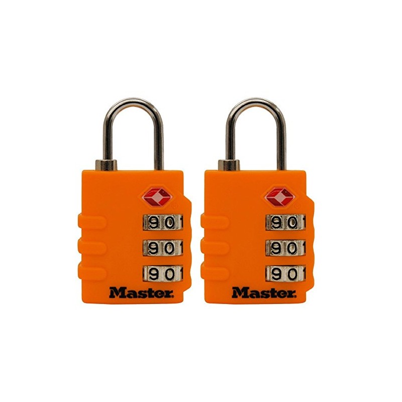 Master Lock 4684T Luggage Locks Assorted Colors 2 Count