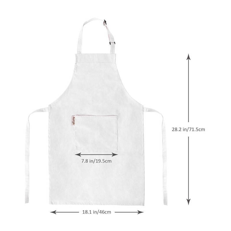 Kids Apron and Chef Hat Set-Adjustable Child Apron for Boys