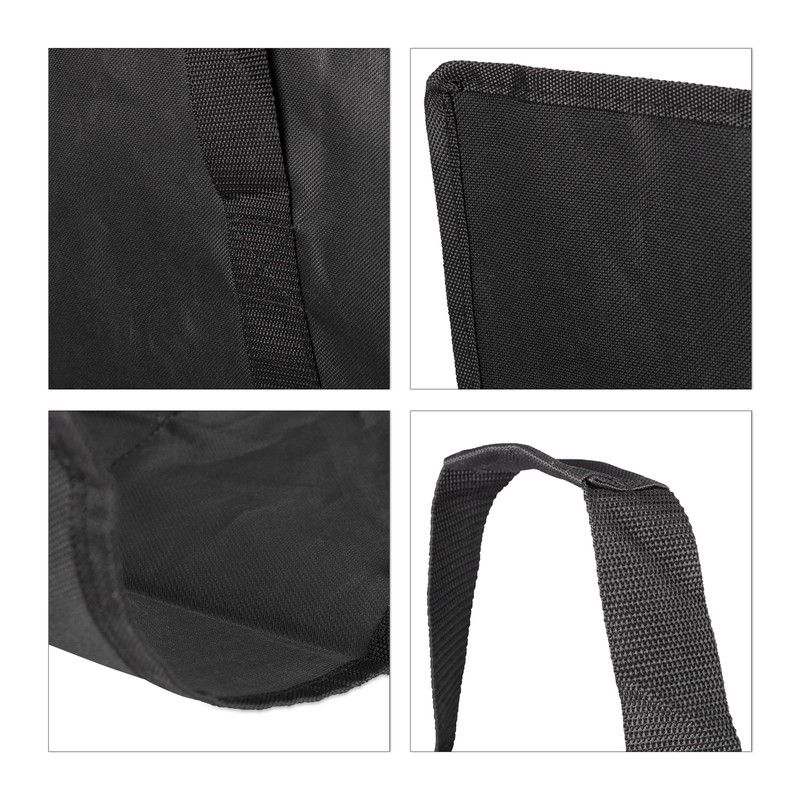 Relaxdays Open Firewood Bag, Polyester, Portable Log Holder Basket, Foldable