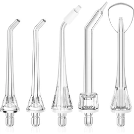 COSLUS Water Teeth Flosser Replacement Heads: Only Compatible COSLUS F5020E Flosser for Teeth Water Tooth Flossing Refill Jet Tips 5 PCS