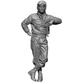 H3 Model 1/24 WWII American M8 Greyhound Armored Car Occupant #1 Resin Kit HS24080 (People)