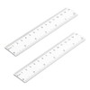 Set of 6 rulers, ruler, 15 cm rulers, coloured primary