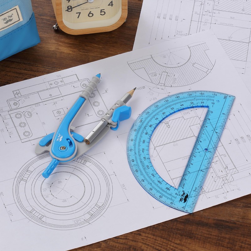 Mr. Pen- Compass and Protractor Set, Math Compass for Geometry