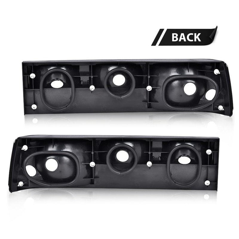 CROSSDESIGN Tail lights Assembly Compatible with 1987-1993 Ford Mustang Rear