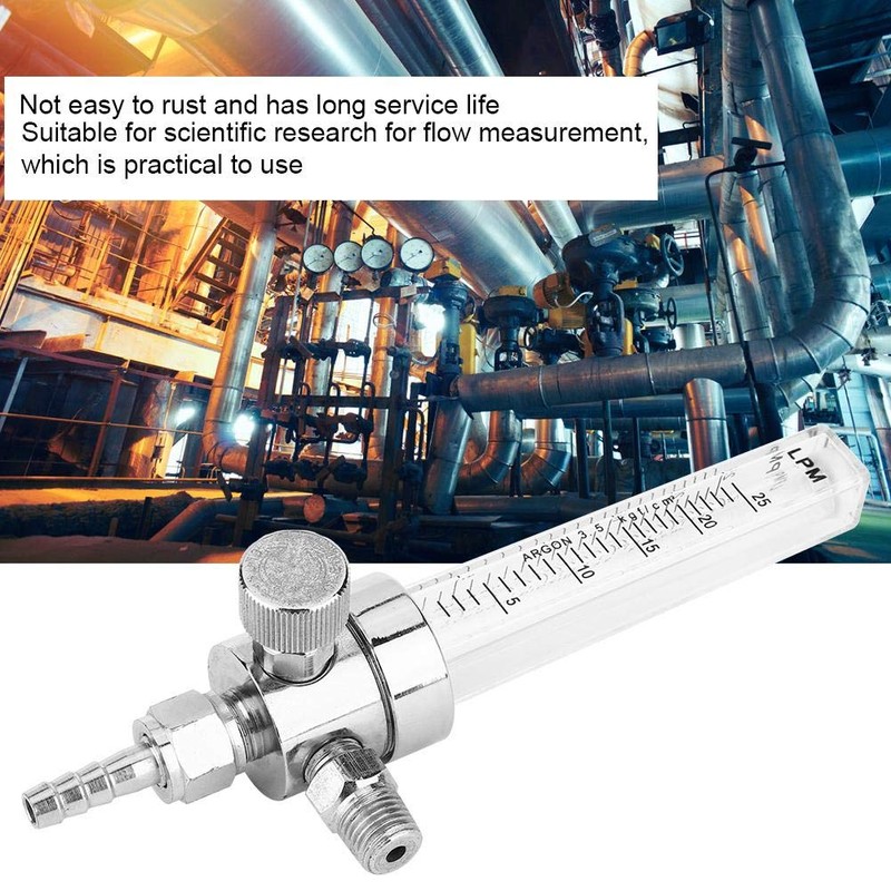Gas Flow Meter, WL-12 Tube Type Copper Chrome Plated Air