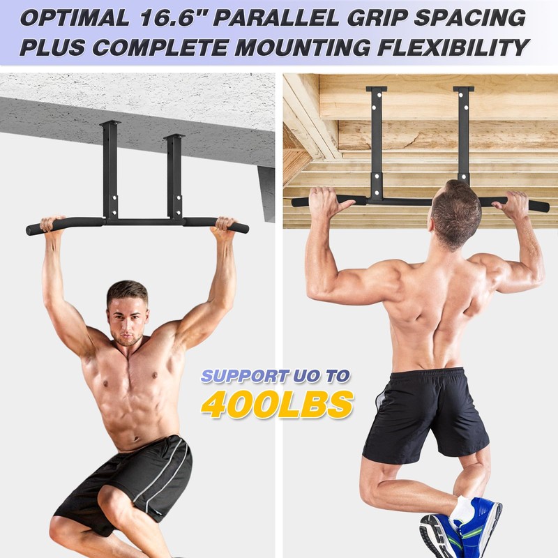 ATENTO Multifunctional Pull Up Bar for Ceiling Mount or Beam