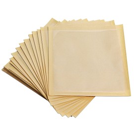 Visible Bakery Bags 100 Pcs - Wax Paper Food Grade Paper Bags with Window - Greaseproof Paper Bags for Bakery Cookies, Treats, Snacks, Sandwiches(7.5 * 7.1 Inches)