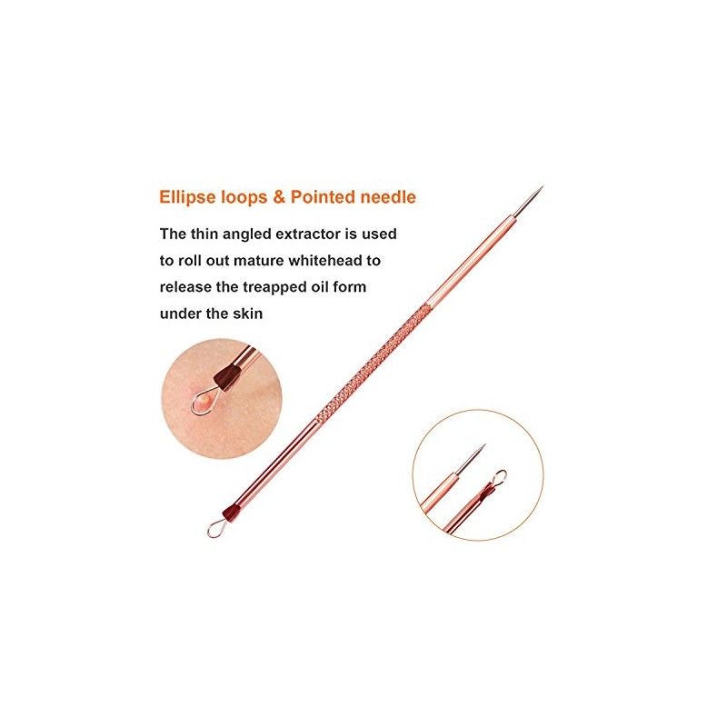 Set de Acero Inoxidable Espinilla Acné Blemish Eliminación de la
