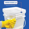 ePackageSupply 4 Gallon Square Bucket with Lid & Plastic Handles,