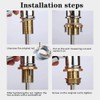FZLANQ 1 PCS Faucet Fixing Nut Kit Durable Tap Fixing