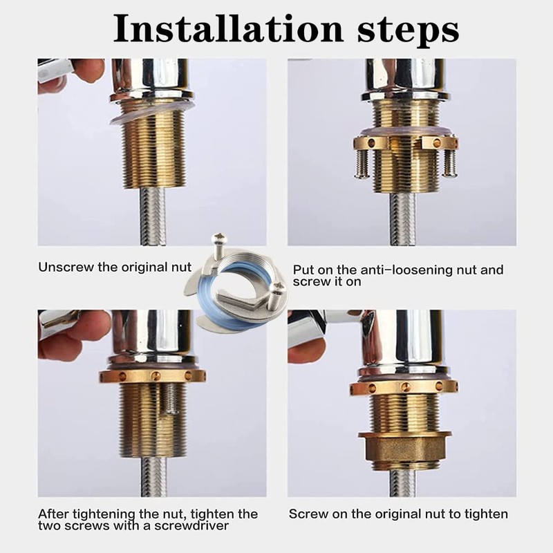 FZLANQ 1 PCS Faucet Fixing Nut Kit Durable Tap Fixing
