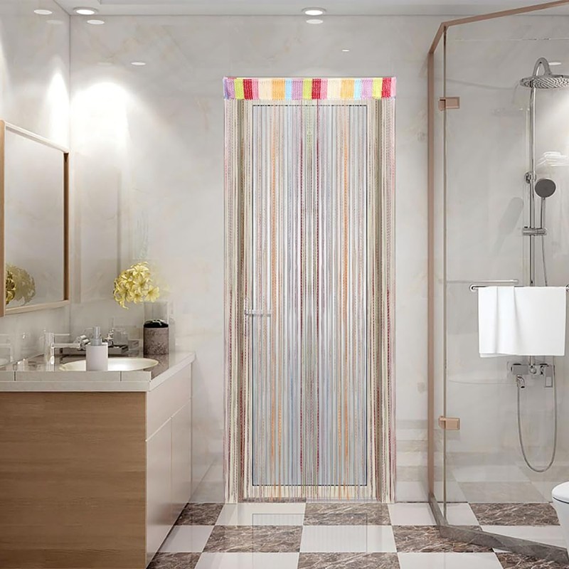 200 x 100 cm Thread Curtain, Colourful Glitter Fly Curtain,