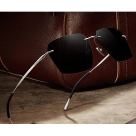 Fankadol Rimless Polarized Sunglasses with Nylon Lenses – Lightweight & UV Protection for Frame Women and Man when Driving, Running, Baseball, Golf, Casual Sports and Activities